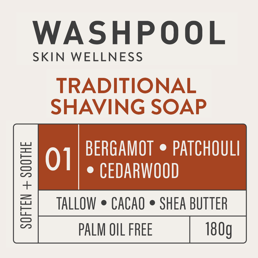 Bergamot · Patchouli · Cedarwood Shaving Soap [01]