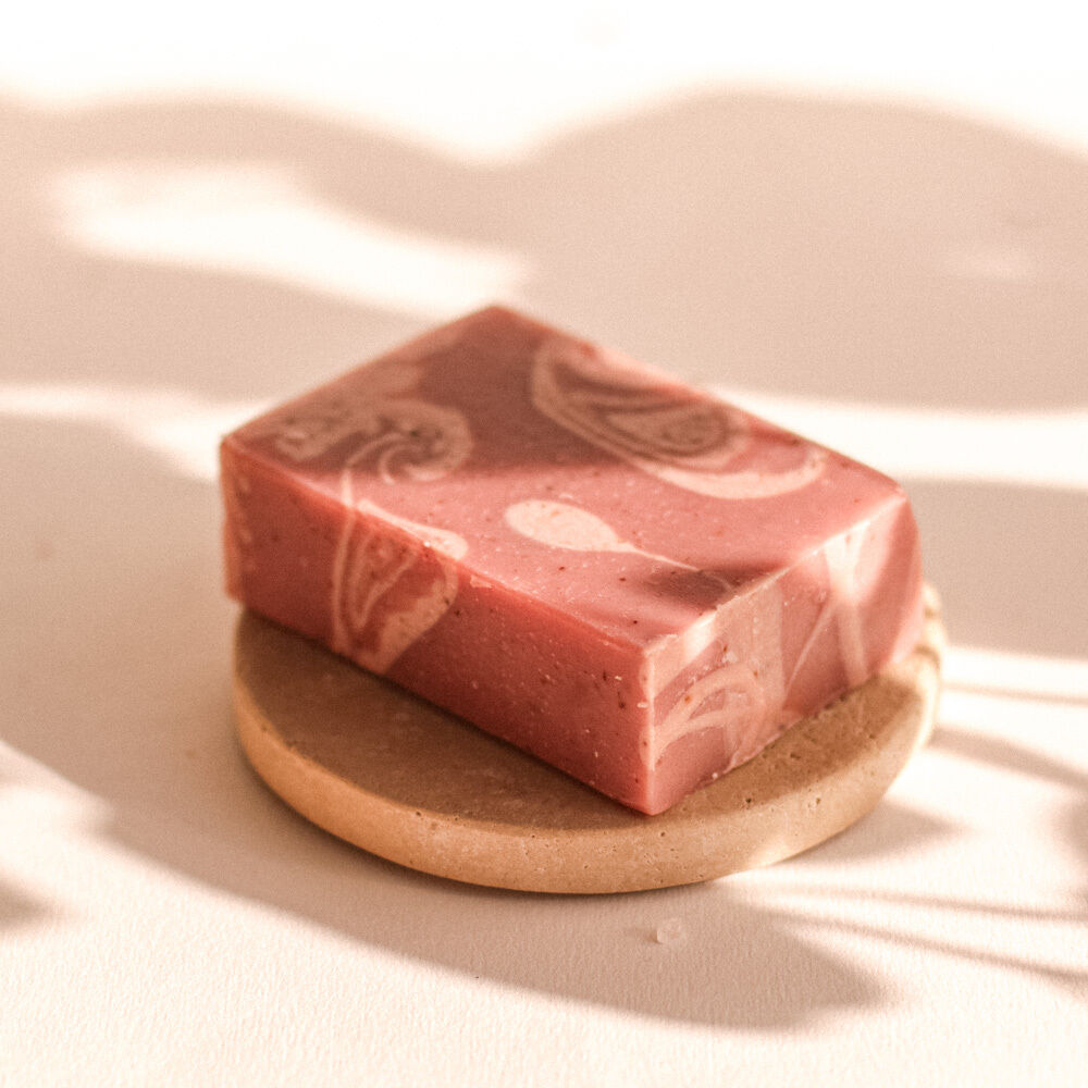 Strawberry Luxury Soap Bar with Bergamot, Berry, Violet Leaf & Honeysuckle 