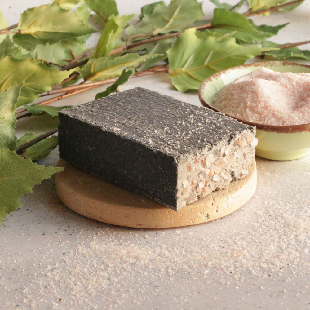 Lemon Ironbark and Peppermint Luxury Soap Bar with Steam Activated Coconut Charcoal