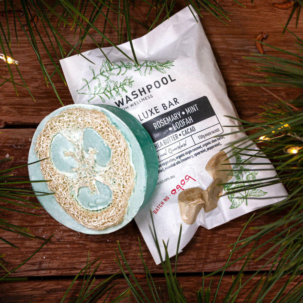 Rosemary and Double Mint Loofah Luxe Bar
