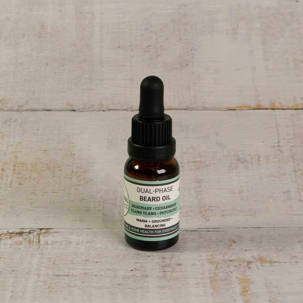 Dual-Phase Beard Oil: Rosemary • Cedarwood • Ylang Ylang • Patchouli
