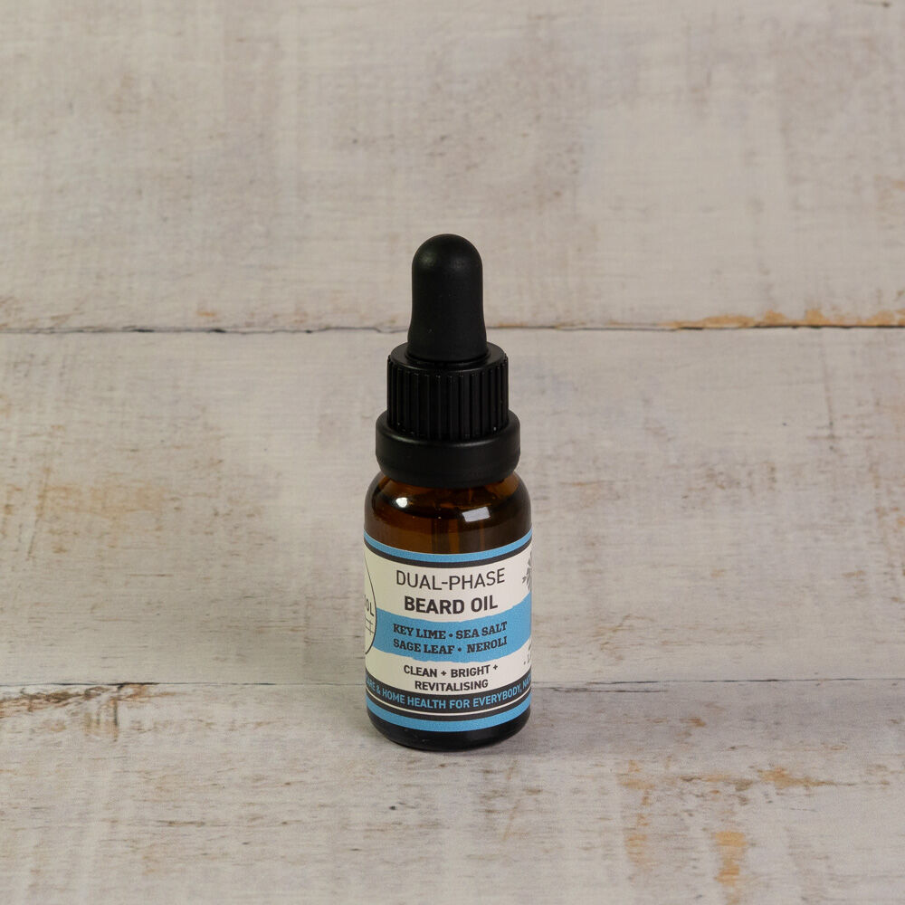 Dual-Phase Beard Oil: Key Lime • Sea Salt • Sage Leaf • Neroli