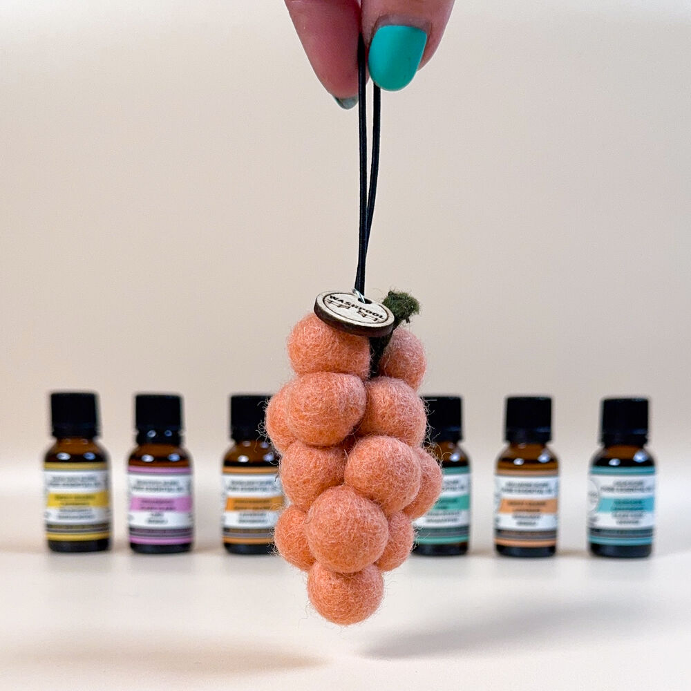 Felt Grape Car Diffuser | Bundle | Grenache