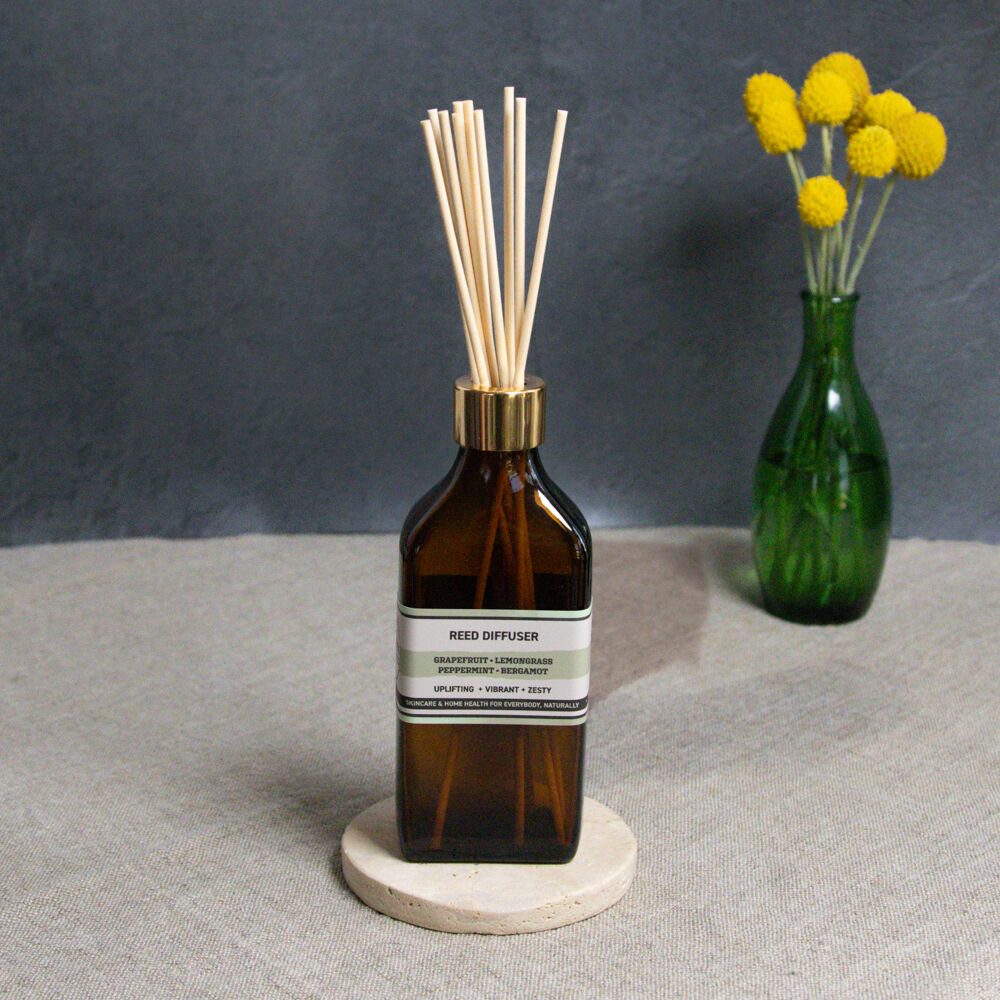 Grapefruit · Lemongrass · Peppermint · Bergamot Essential Oil Reed Diffuser [E04] [Type: Refill]