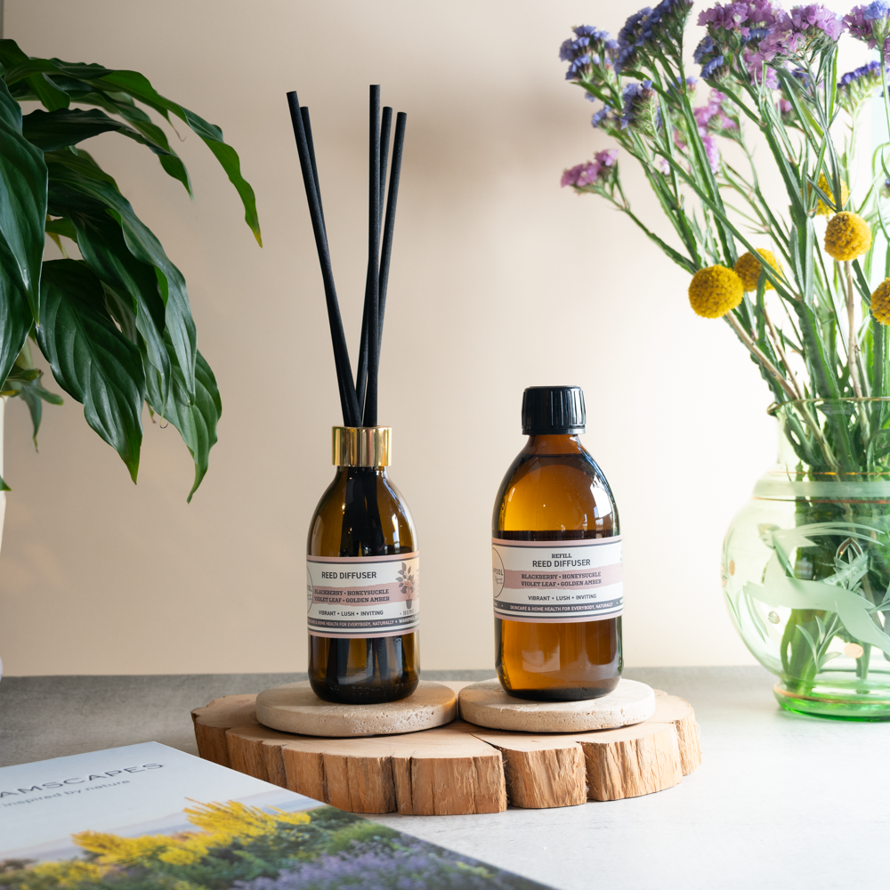 Reed Diffuser | Blackberry · Honeysuckle · Violet Leaf · Golden Amber