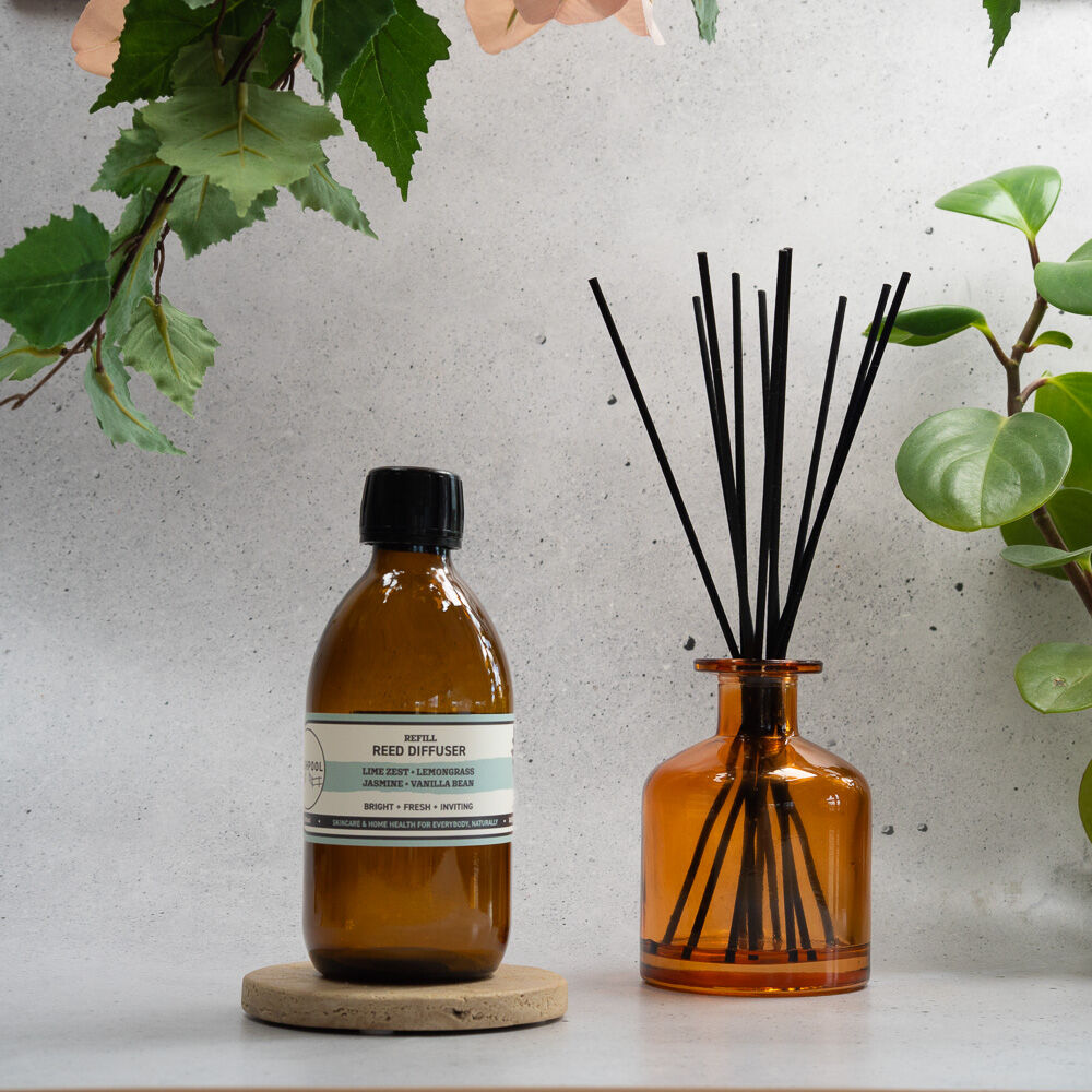 Reed Diffuser Refill | Lime Zest · Lemongrass · Jasmine · Vanilla Bean