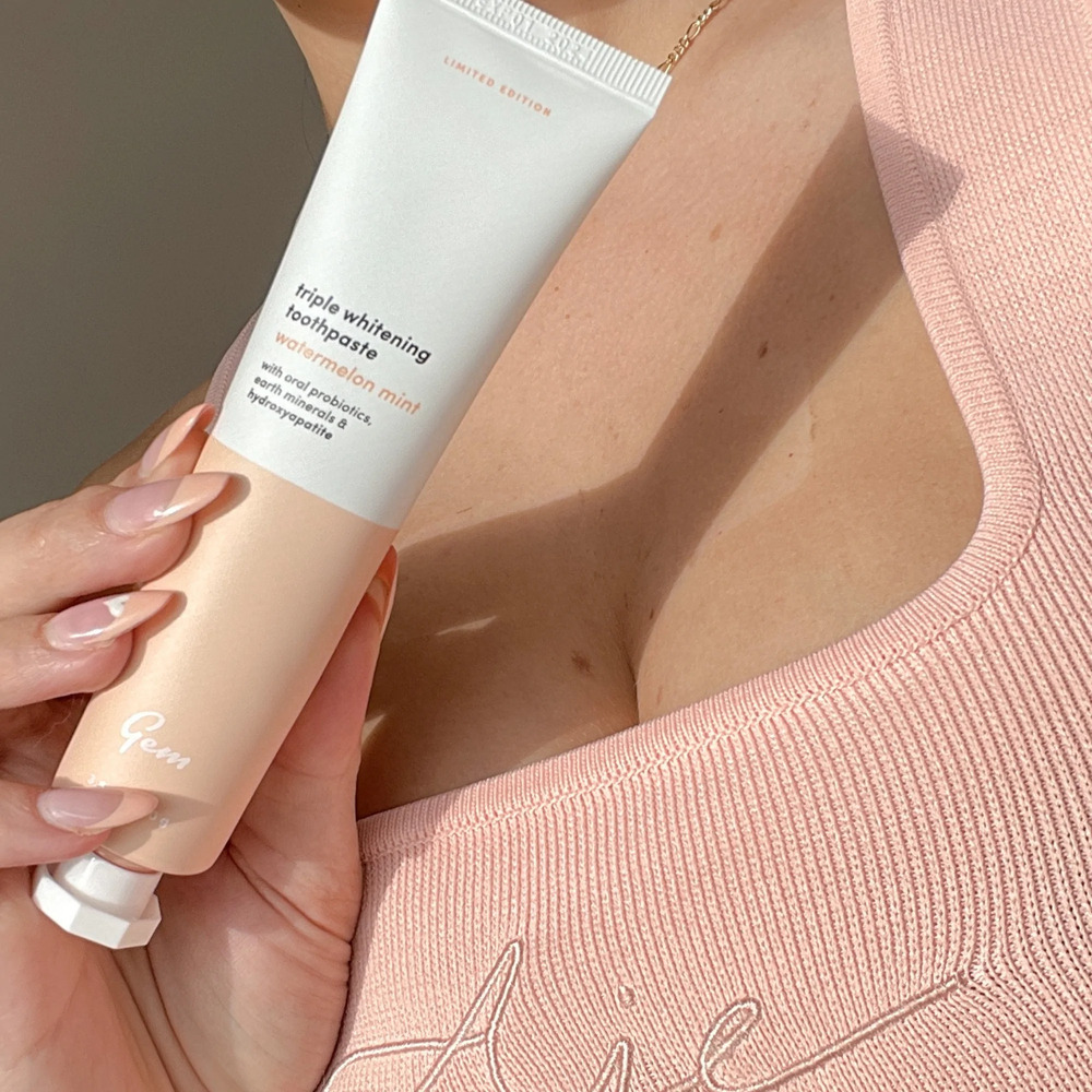 Gem Triple Whitening Toothpaste - Watermelon Mint Flavour