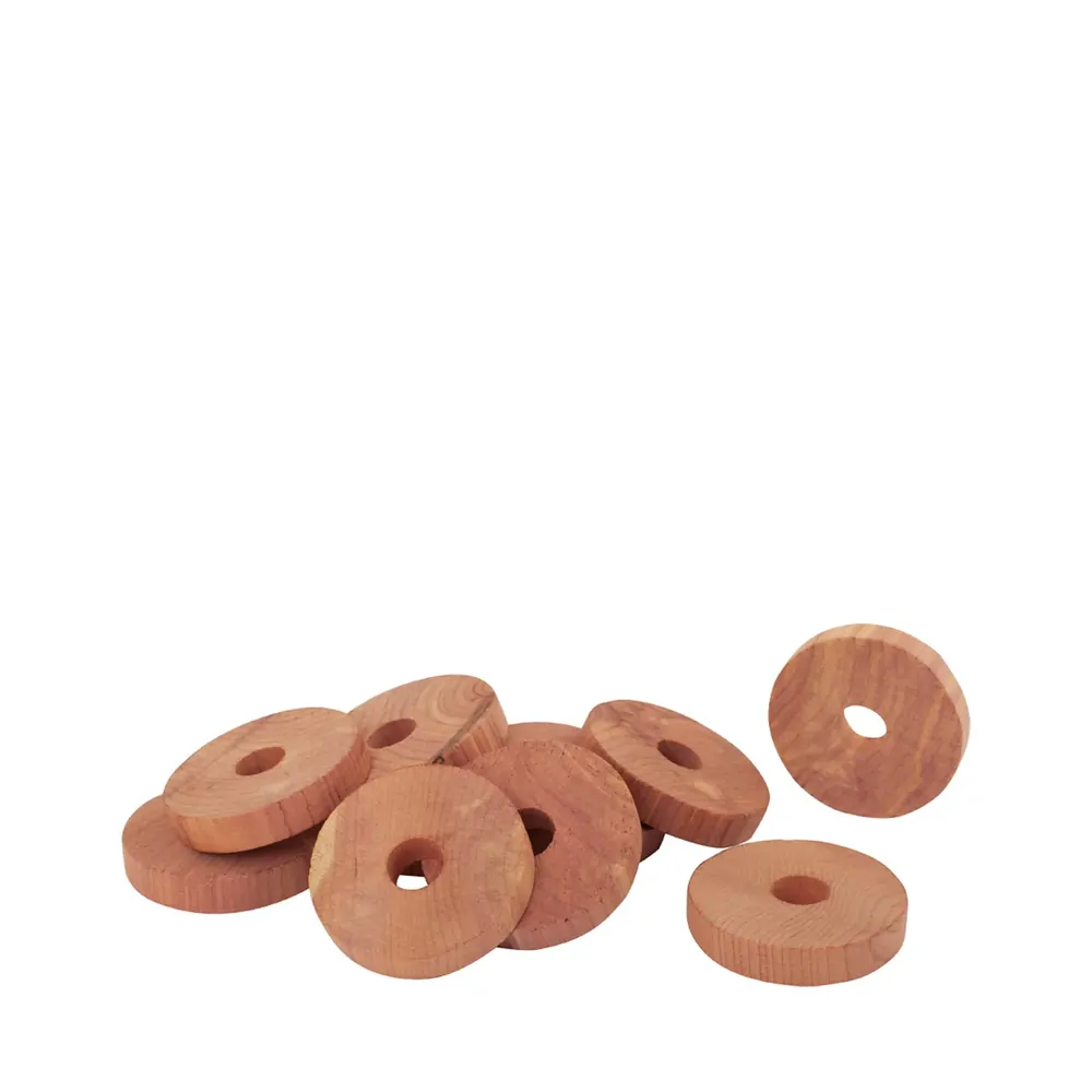 Red Cedar Clothes Hanger Rings | 10 Pack | Redecker