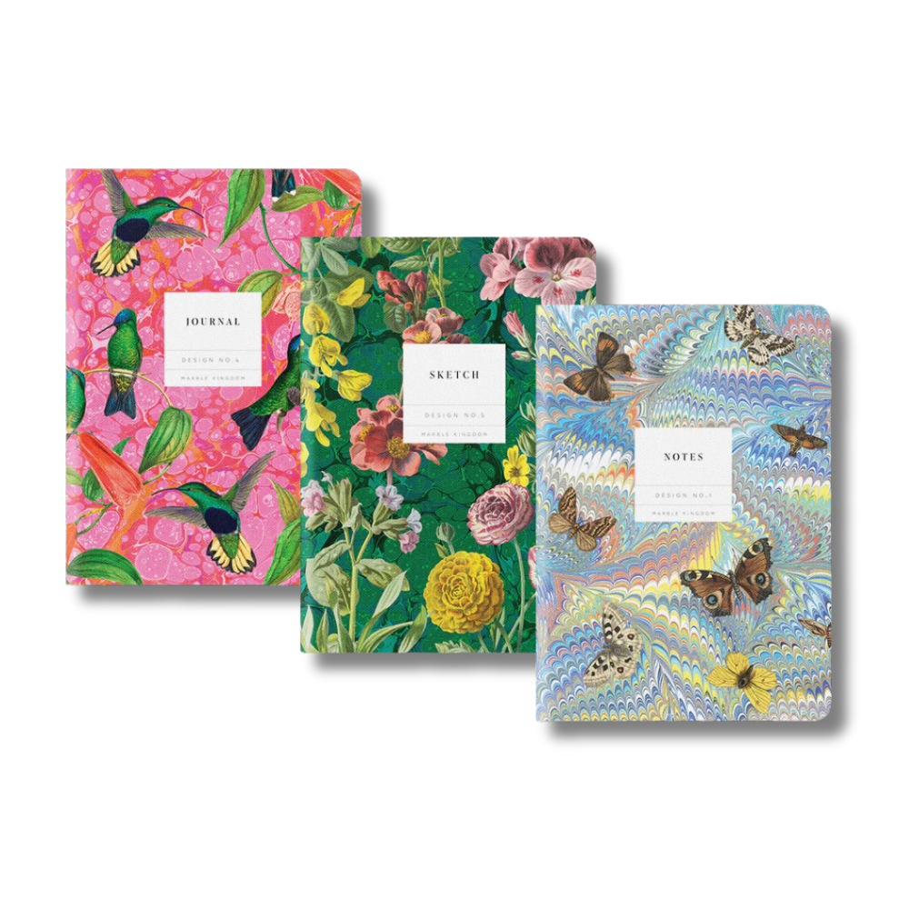 Marble Kingdom | 3 Pack of A5 Notebooks