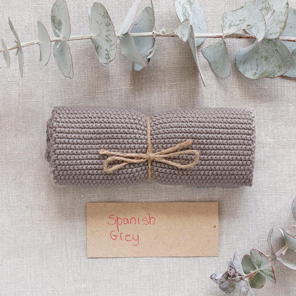 Organic Cotton Washcloth [Colour Spanish Grey]