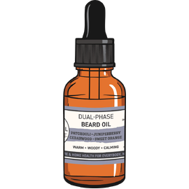Dual-Phase Beard Oil: Patchouli • Juniperberry • Cedarwood • Sweet Orange