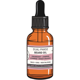 Dual-Phase Beard Oil: Cranberry • Juniper • Cypress • Sweet Orange