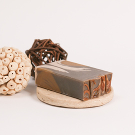 Luxury Soap Bar - Vanilla, Patchouli,  Sandalwood and Caramel + Dead Sea Mud
