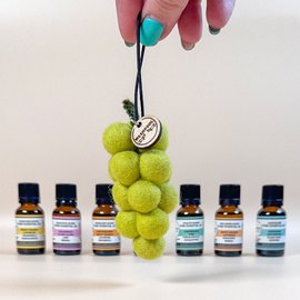 Felt Grape Car Diffuser | Bundle | Verdelho & Moonlight