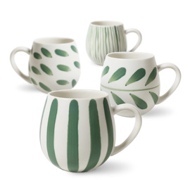 Mug Set | Robert Gordon | Hug Me Mugs (Set of 4) | Olive
