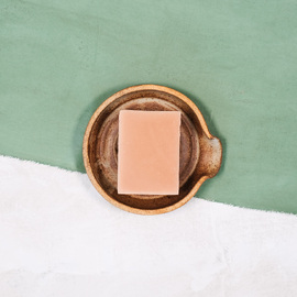 Pottery Soap Dish - Dark