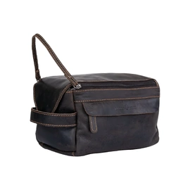 Leather Travel Wash Bag | Darwin | Brown