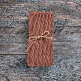 Organic Cotton Washcloth [Colour: Coral]