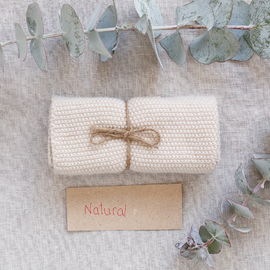 Organic Cotton Washcloth [Colour: Natural]