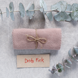 Organic Cotton Washcloth [Colour: Dusty Pink]