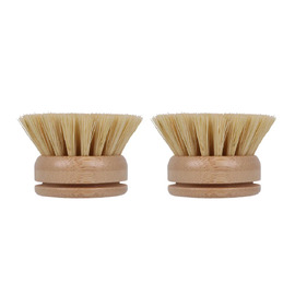 Plastic Free Eco Basics Dish Brush - White Magic [ Refill 2 Pack]