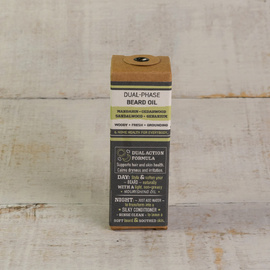 Dual-Phase Beard Oil: Mandarin • Cedarwood • Sandalwood • Geranium