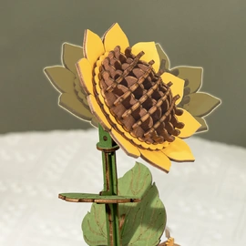 3D Puzzle | Wooden Bloom | Rowood | Sunflower