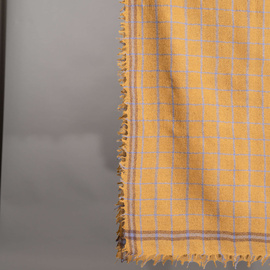 Scarf Midori | 100% Australian Merino Wool | Mustard Check