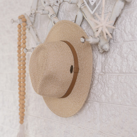 Sundaise | Packable Hat | Kaia with Tan Leather Band