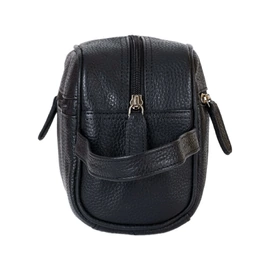 Leather Toiletry Bag | Geelong | Black