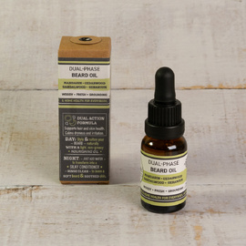 Dual-Phase Beard Oil: Mandarin • Cedarwood • Sandalwood • Geranium