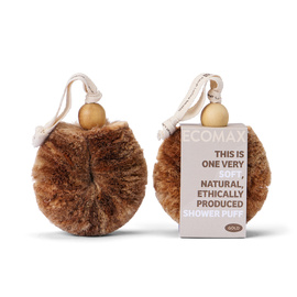 Ecomax | Soft Jute Shower Puff | Gold