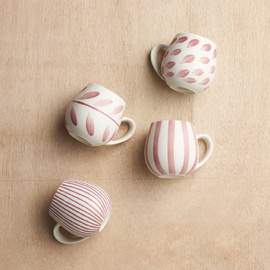 Mug Set | Robert Gordon | Hug Me Mugs (Set of 4) | Rose