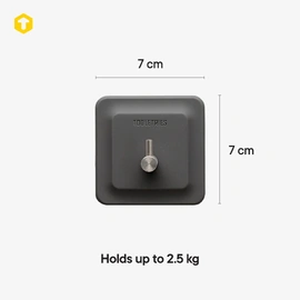 Tooletries | Arnold Reusable Shower Hook | Charcoal