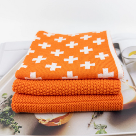 Ecovask Variety Dishcloth 3pk [Colour: Mandarin]