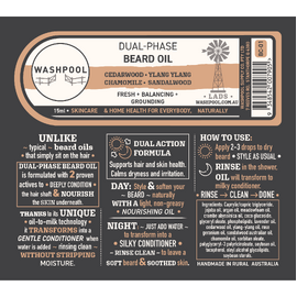 Dual-Phase Beard Oil: Cedarwood • Ylang Ylang • Chamomile • Sandalwood