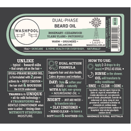 Dual-Phase Beard Oil: Rosemary • Cedarwood • Ylang Ylang • Patchouli