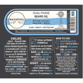 Dual-Phase Beard Oil: Key Lime • Sea Salt • Sage Leaf • Neroli