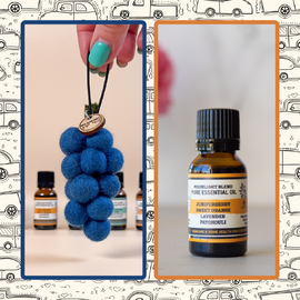 Felt Grape Car Diffuser | Bundle | Saperavi & Moonlight