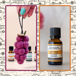 Felt Grape Car Diffuser | Bundle | Sangiovese & Moonlight