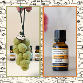 Felt Grape Car Diffuser | Bundle | Fiano & Moonlight
