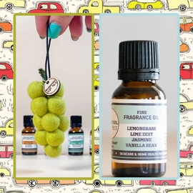 Felt Grape Diffuser & Fragrance Oil Bundle | Verdelho | Lemongrass & Lime Zest