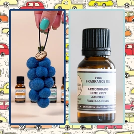 Felt Grape Diffuser & Fragrance Oil Bundle | Saperavi | Lemongrass & Lime Zest