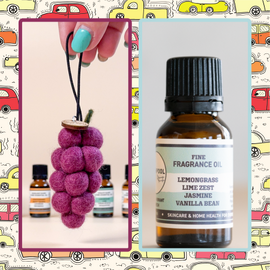Felt Grape Diffuser & Fragrance Oil Bundle | Sangiovese | Lemongrass & Lime Zest