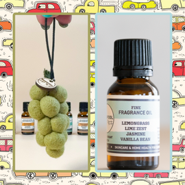 Felt Grape Diffuser & Fragrance Oil Bundle | Fiano | Lemongrass & Lime Zest