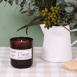 Cedarwood · Bergamot · Vetiver · Clary Sage 260g Aromatherapy Candle [A02]