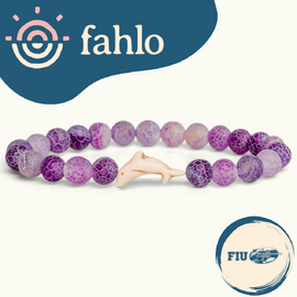 Fahlo Dolphin Tracking Bracelet [Bead Colour: Coral Reef Violet]