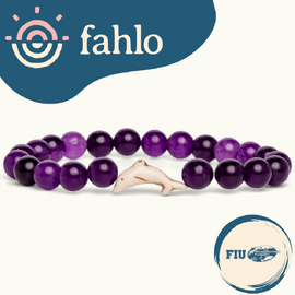 Fahlo Dolphin Tracking Bracelet [Bead Colour: Echo Purple]