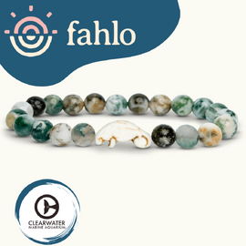 Fahlo Manatee Tracking Bracelet [Bead Colour: Seagrass]