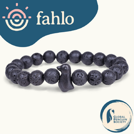 Fahlo Penguin Tracking Bracelet [Bead Colour: Blackout]